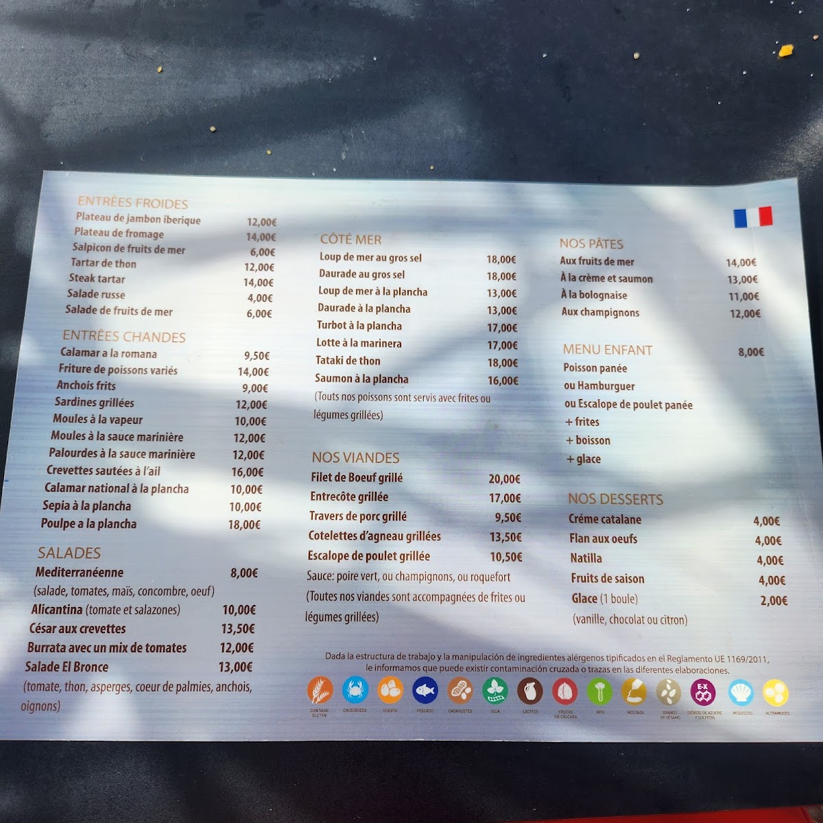 Menu Restaurante El Bronce Santa Pola-2